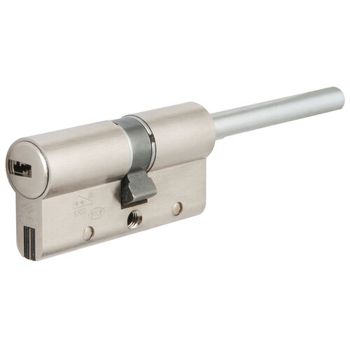 Цилиндр CISA AP4 S 60 мм.(30+30) ключ/шток, никель цилиндр cisa rs3 s 60 мм 30 30 ключ шток никель