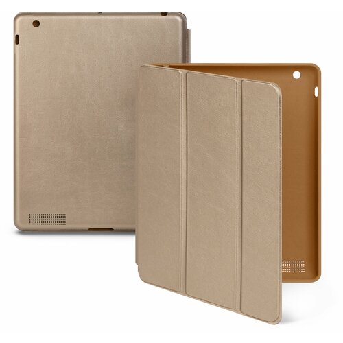 Чехол-книжка для iPad 2 / iPad 3 / iPad 4 Smart Сase, золотой чехол книжка для ipad 2 ipad 3 ipad 4 smart сase пудровый