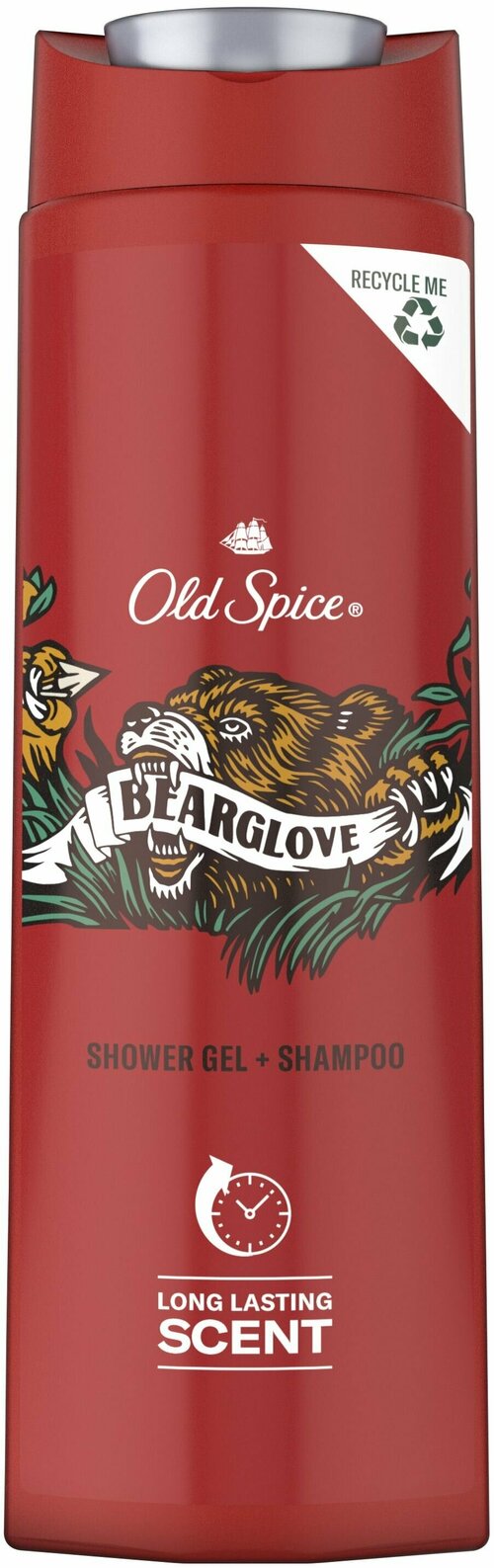 Гель для душа+шампунь OLD SPICE 2в1 Bearglove 400мл