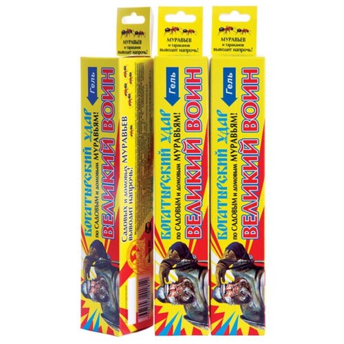 Гель от муравьев 80г Великий воин (желт.) туба 5/45/3465 ВХ 00000100870