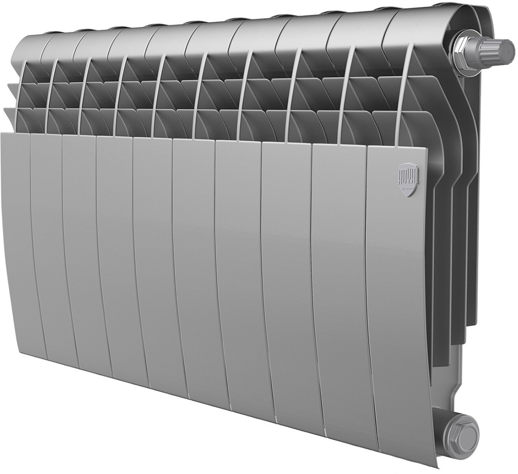 Радиатор секционный Royal Thermo Biliner 350 VDR, кол-во секций: 10, 12 м2, 1180 Вт, 800 мм.биметаллический