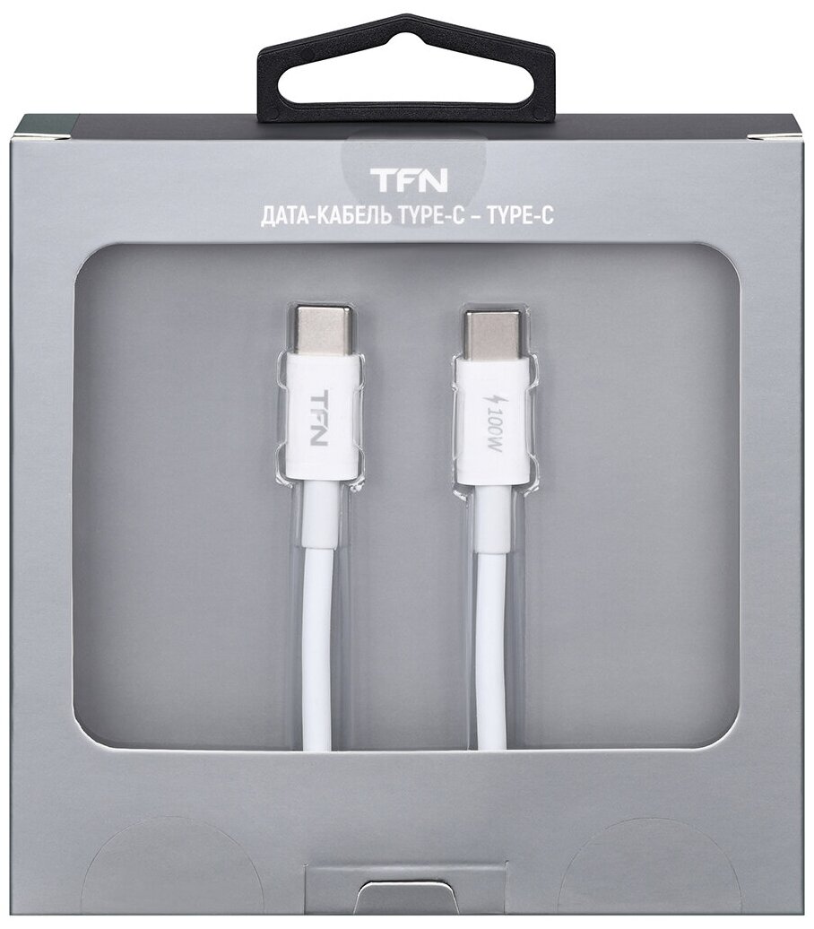 Кабель TFN USB Type-C (m), USB Type-C (m), 2м, белый [tfn-cusbcc2mtpwh] - фото №4