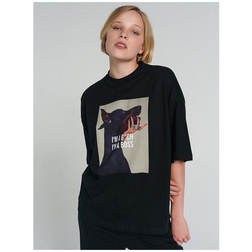 фото Футболка твое 82611 цвет: черный m