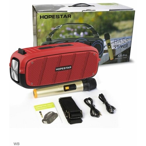 Беспроводная акустическая Bluetooth колонка Hopestar A20 Pro в комплекте микрофон 619900₽