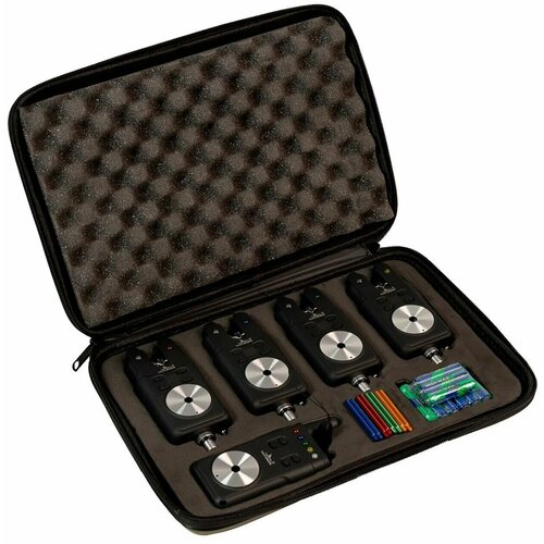 Набор электронных сигнализаторов поклевки с пейджером EastShark - Electronic Bite Alarms Pager SP-01 (4+1)
