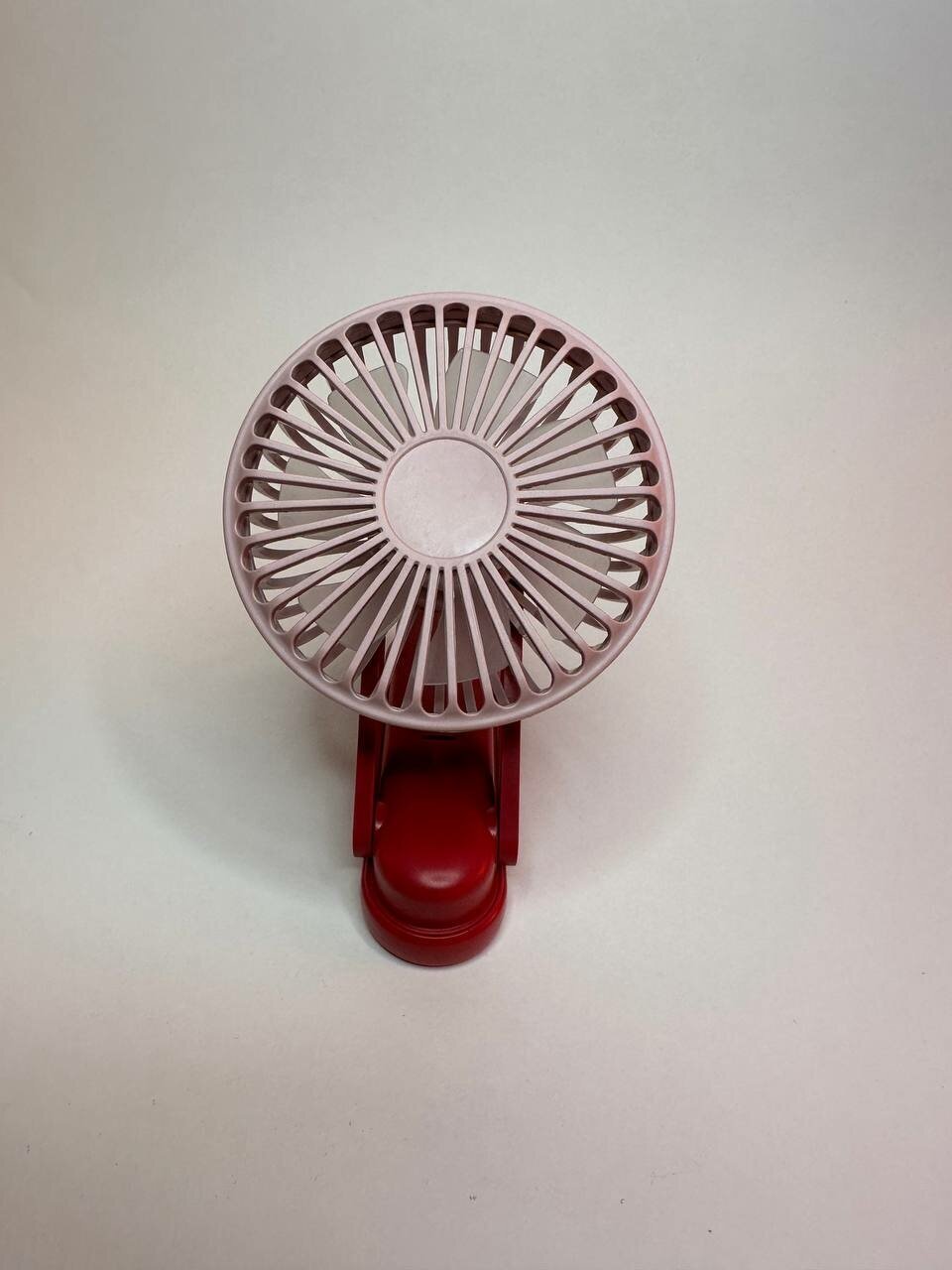 Беспроводной портативный мини вентилятор красный/ Ручной вентилятор / Маленький вентилятор - фотография № 2