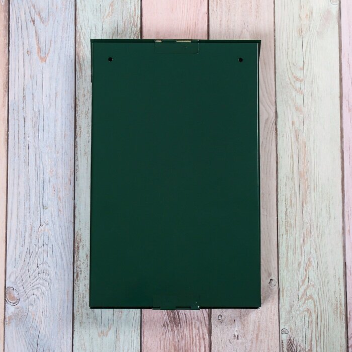 Ящик почтовый с замком, вертикальный, зелёный - фотография № 5