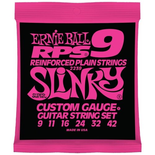 фото Ernie ball 2239 струны для эл.гитары rps9 super slinky (9-11-16-24w-32-42)