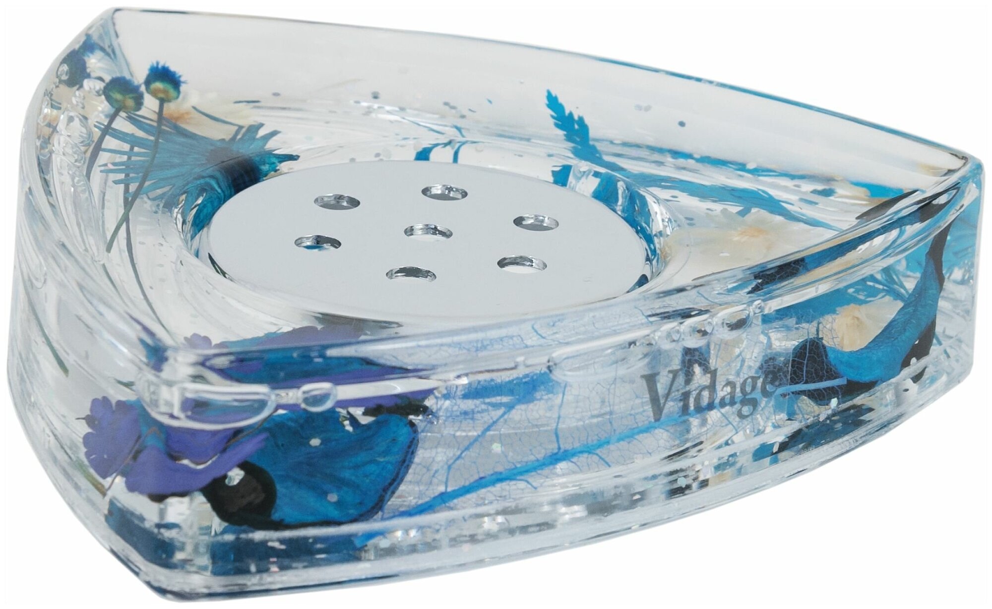 фото Мыльница Vidage Василек пластик цвет прозрачный