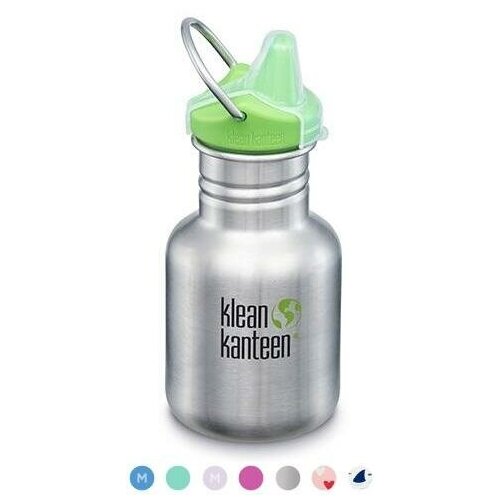 фото Детская бутылка klean kanteen kid classic sippy 12oz (355 мл) brushed stainless