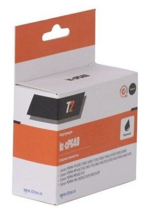 Картридж T2 IC-CPG40 для Canon PIXMA iP1200 1300 1600 1700 1800 1900 2200 2500 2600 MP140 150 160 черный