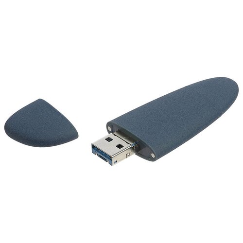 USB Flash Drive 32Gb - Molti Pebble Universal USB 3.0 Grey-Blue 15810.42