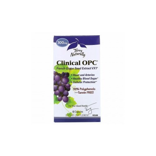 Terry Naturally, Clinical OPC, 300 мг, 60 капсул