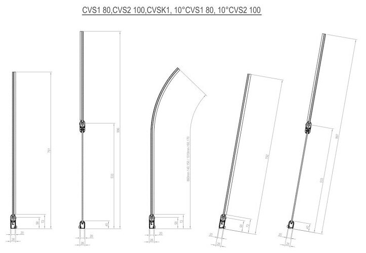 Шторка для ванны Ravak 10CVS2-100 L блестящий+транспарент - фотография № 13