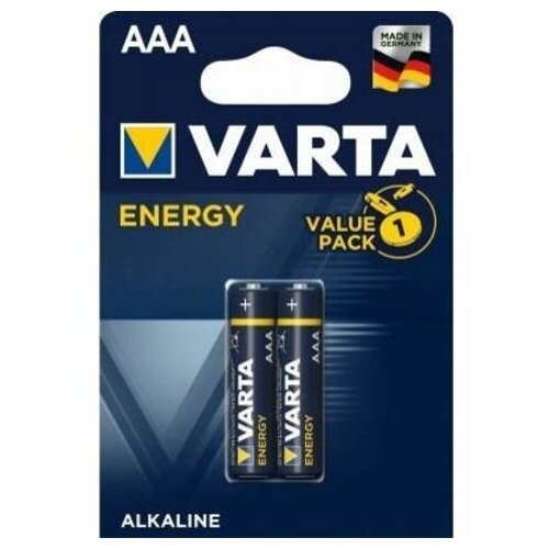 Батарейка Varta ENERGY LR03 AAA BL2 Alkaline 1.5V батарейка varta aaa lr03 energy alkaline bl4 4103 4шт