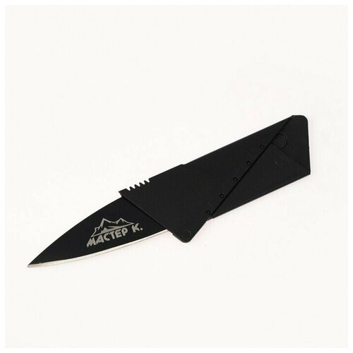 фото Нож визитка складной, черный мастер к.