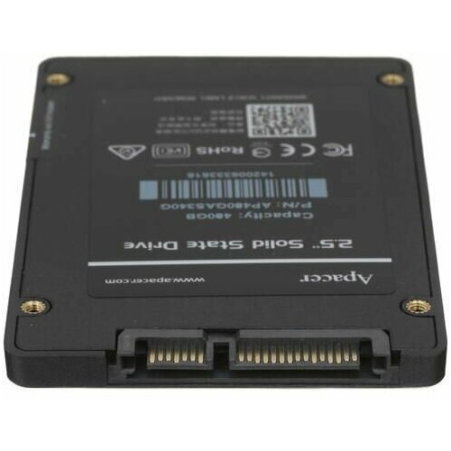 480 ГБ 25 SATA накопитель Apacer AS340 PANTHER AP480GAS340G-1 528000₽