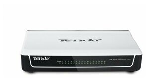 Коммутатор Tenda S16 16 портов 10/100M Fast Ethernet, 16 портов 10/100M RJ45, пластиковый корпус, 9В/ 1A