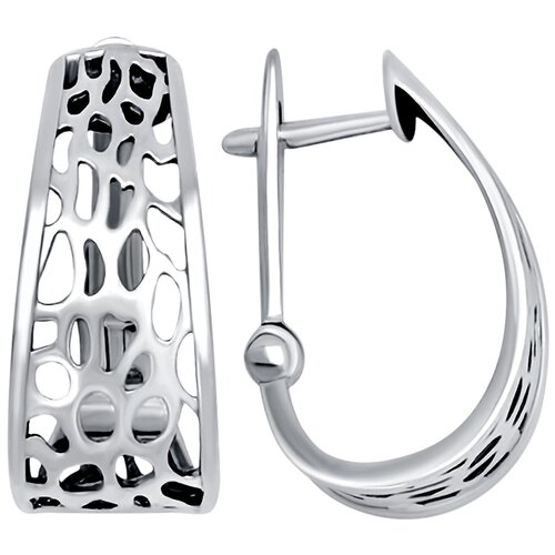 Серьги серебряные женские, серебро 925 пробы, ювелирное украшение Амалия, необычные, модные, вечерние, ажурные сережки, минимализм. Юмила