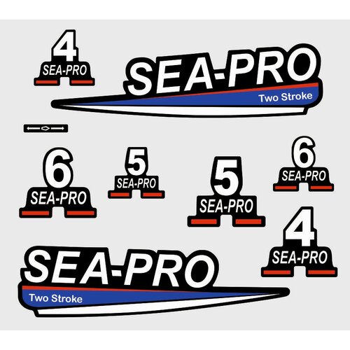 Наклейка для лодочного мотора Sea-Pro 4-5-6