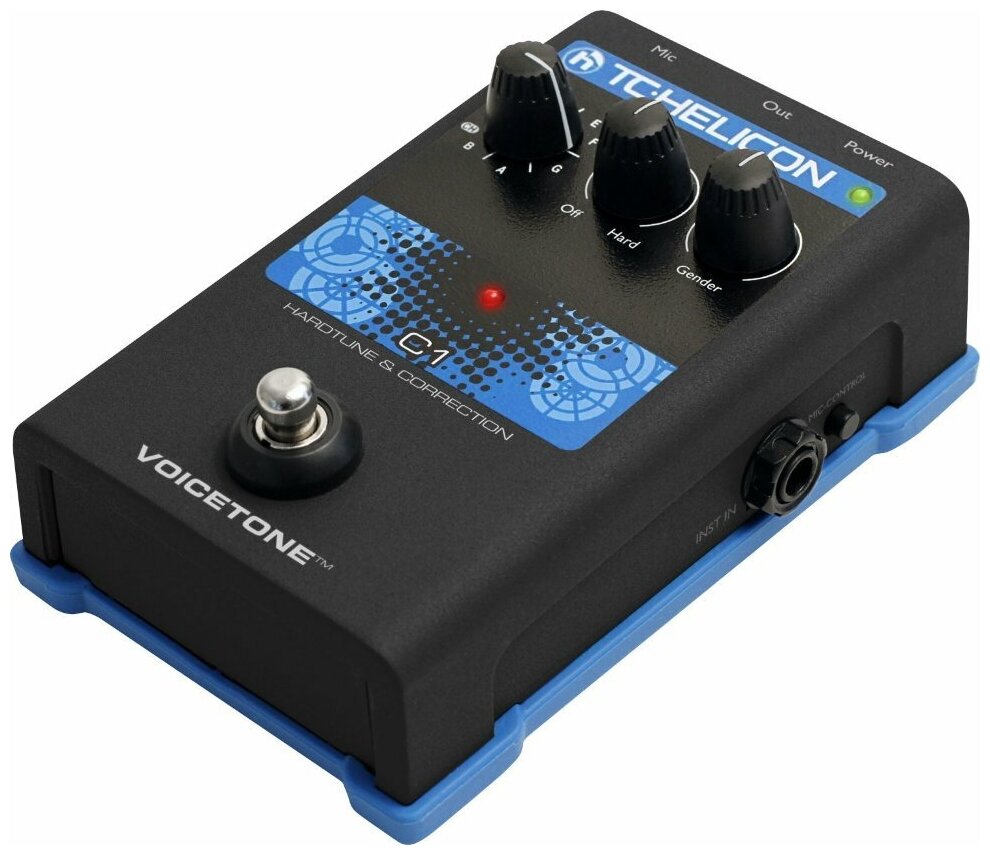 Напольная вокальная педаль эффекта коррекции тона TC HELICON VoiceTone C1