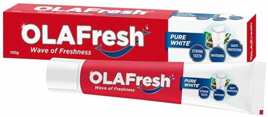 Зубная паста "OLAFresh", отбеливающая, 100 г