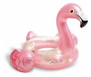 Круг надувной INTEX Glitter Flamingo Tube (Блестящий Фламинго), от 9 лет, 89x71см