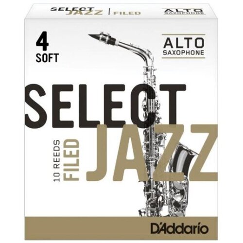 rsf05bsx2s select jazz filed трости для саксофона баритон размер 2 мягкие soft 5шт rico Select Jazz Filed Трости для саксофона альт, размер 4, мягкие (Soft), 10шт, Rico RSF10ASX4S