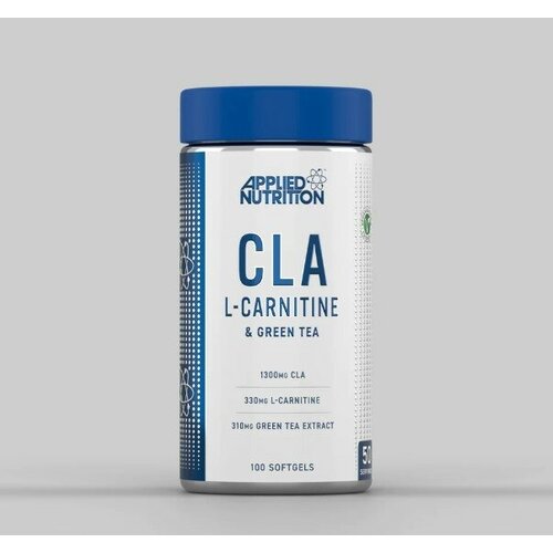 olimp sport nutrition cla with green tea plus l cartinine 60 шт нейтральный Applied Nutrition CLA+L-Carnitine+Green Tea 100 softgels