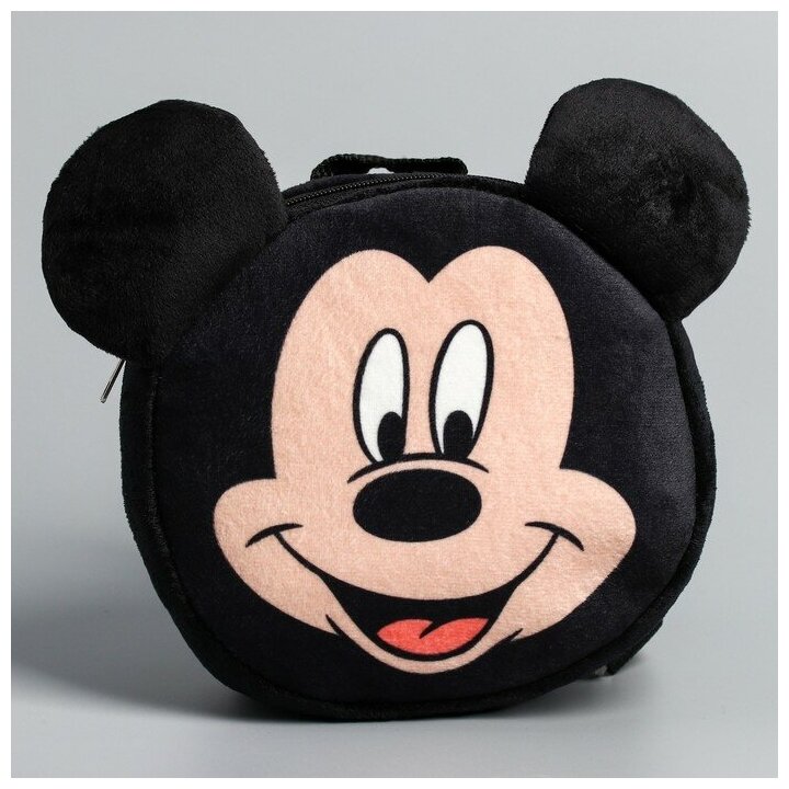 Disney Рюкзак детский плюшевый, 18,5 см х 5 см х 22 см "Мышонок", Микки Маус