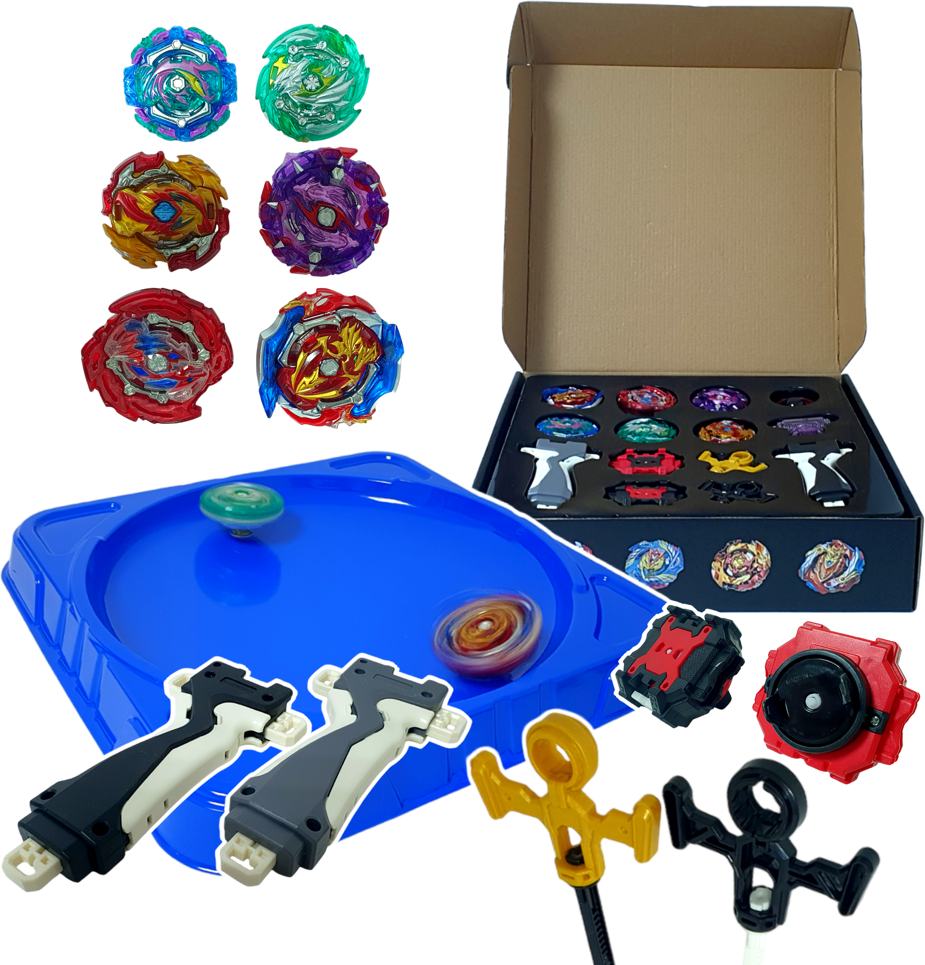 Игровой набор BEYBLADE Бейблэйд с ареной, 6 волчков в наборе