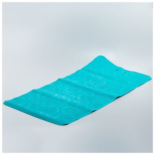 фото Roxy-kids антискользящий резиновый коврик для ванны roxy-kids. 35 x 76 см. цвет аквамарин.