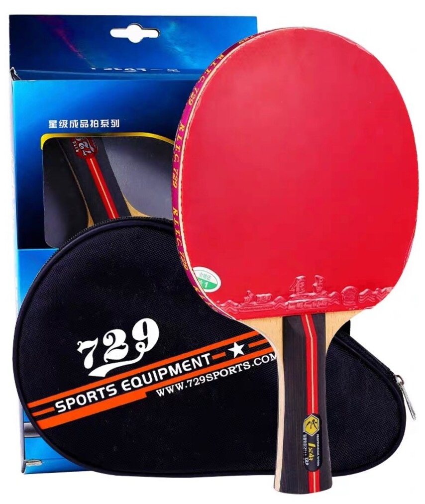Ракетка для настольного тенниса 729 с чехлом (1 STAR Premium)