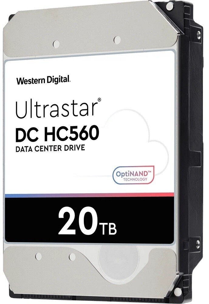 Western digital Жесткий диск 20Tb WD Ultrastar DC HC560 {SATA 6Gb/s, 7200 rpm, 512mb buffer, 3.5"} 0F38785/WUH722020BLE6L4