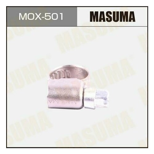 masuma mox 502 хомут червячный 12 18mm h 9mm нержавеющая сталь уп 10 цена за 1 шт Хомут червячный 8-12mm, H-9mm (нержавейка) 10 штук MOX501