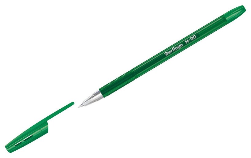 Ручка шариковая Berlingo H-30 (0.32мм, зеленый цвет чернил) 1шт. (KS2918)