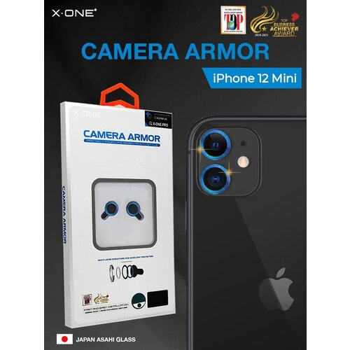 Сапфировое защитное стекло на линзы камеры Sapphire Camera Armor для iPhone 12 Mini, синий