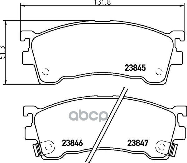 Колодки Тормозные Передние Ford Usa Probe Ii 93-98/Mazda 323 98-04/Mazda 626 91-02/Mazda Mx-6 92-97/Mazda Premacy 99-05/Mazda.