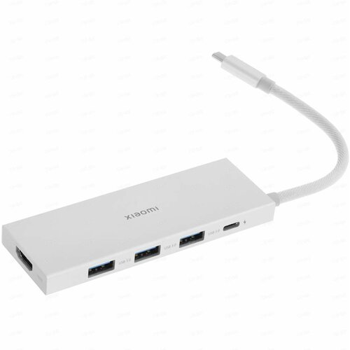 Многофункциональный USB-C хаб/ Док-станция 5 в 1 Xiaomi Type-C BHR6812CN, черный