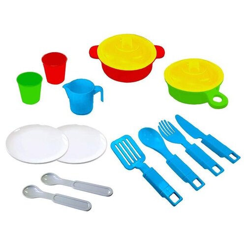 фото Набор посуды, 15 предметов green plast
