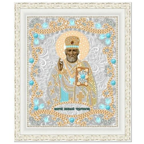 Набор для вышивания Конёк 7118 Святой Николай Чудотворец вышивка бисером ковчег пророк нуха 17x25 см