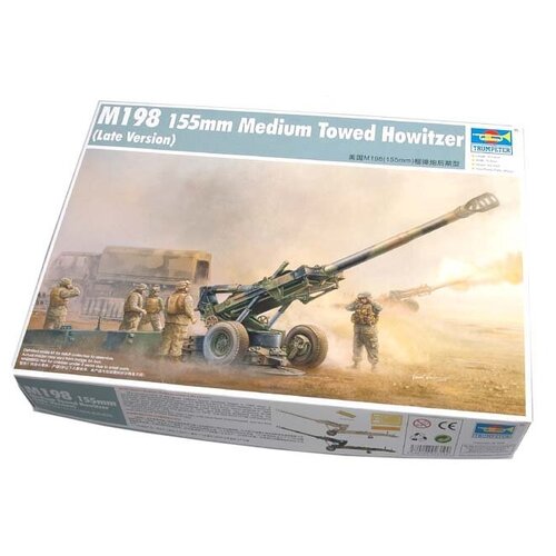 Сборная модель Trumpeter M198 Medium Towed Howitzer late (02319) 1:35