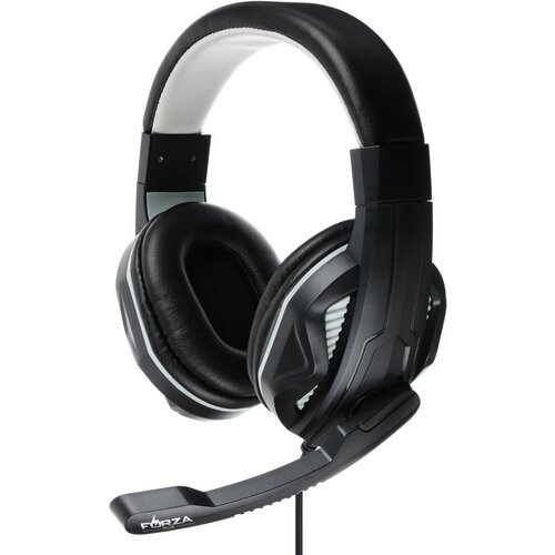 Наушники Forza 410-048 накладные с микрофоном кабель 150см с регулятором громкости пластик черно-серые 149800₽