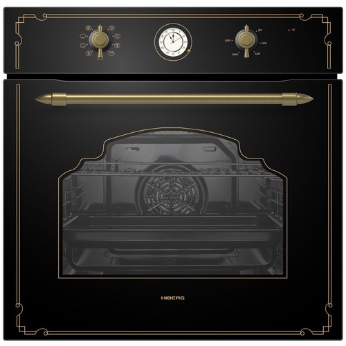 Духовой шкаф HIBERG HM 6393 BR встраиваемый электрический ретро-дизайн 4172800₽