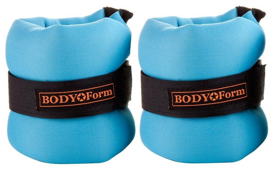 Утяжелитель неопреновый Body Form Bf-wun02 голубой (2*300гр.)