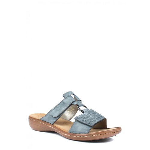 фото Шлепанцы rieker, размер 36, синий