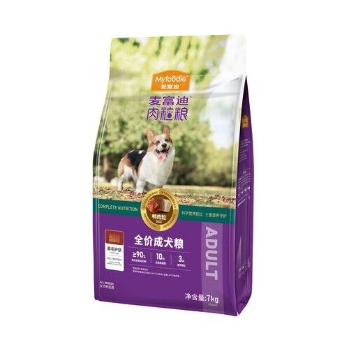 MYFOODIE MG Hair care Сухой корм для собак уход за шерстью с кусочками утки 7 кг 11670₽