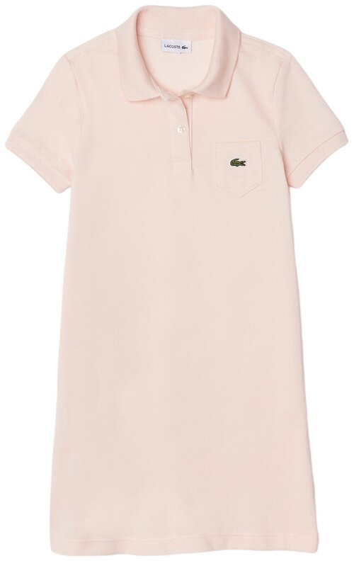 Платье LACOSTE, хлопок, повседневное, размер 10A, розовый