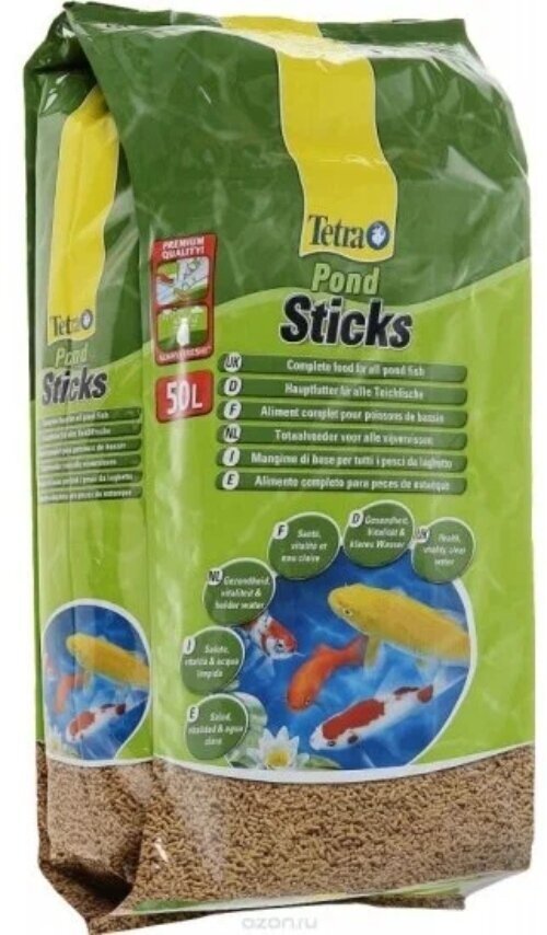 Корм для прудовых рыб Tetra Pond Sticks 50 литров