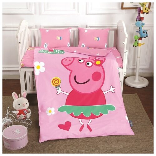 фото Постельное белье do&co сатин - для детской кроватки. pink do & co